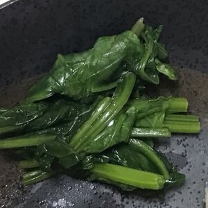 レンチン副菜♪ほうれん草の生姜醤油和え